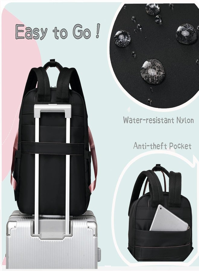 LORADI حقيبة ظهر كبيرة لحفاضات الأطفال من لورادي، تحتوي على 18 جيبًا، و4 جيوب معزولة، ومشابك لعربة الأطفال، هدية مثالية لحفلات استقبال المولود (أسود، كبير) - Image 5